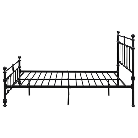 Novak Matte Black 48-inch Metal Eastern King Open Frame Bed by Coaster at Eve Furniture