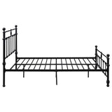 Novak Matte Black 48-inch Metal Eastern King Open Frame Bed by Coaster at Eve Furniture