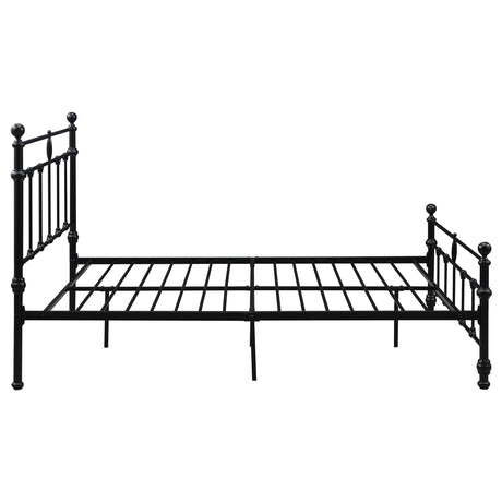 Novak Matte Black 48-inch Metal Eastern King Open Frame Bed by Coaster at Eve Furniture