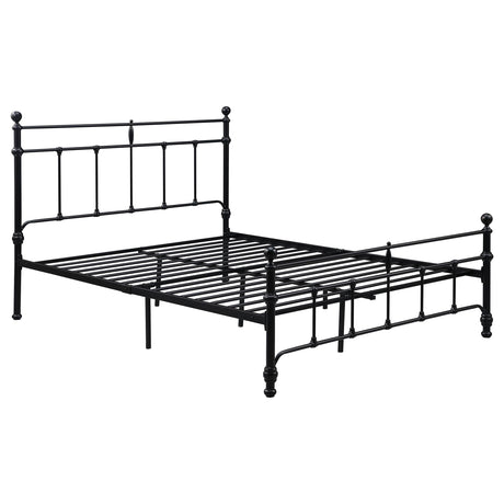 Novak Matte Black 48-inch Metal Full Open Frame Bed by Coaster at Eve Furniture