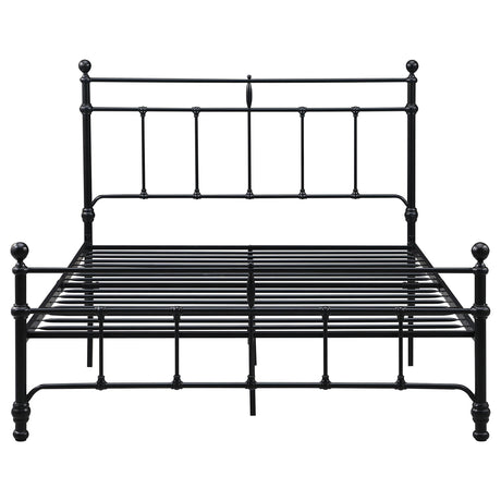 Novak Matte Black 48-inch Metal Full Open Frame Bed by Coaster at Eve Furniture