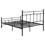 Novak Matte Black 48-inch Metal Full Open Frame Bed by Coaster at Eve Furniture
