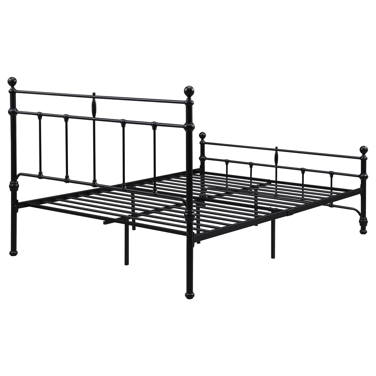Novak Matte Black 48-inch Metal Full Open Frame Bed by Coaster at Eve Furniture
