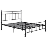 Novak Matte Black 48-inch Metal Queen Open Frame Bed by Coaster at Eve Furniture