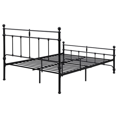 Novak Matte Black 48-inch Metal Queen Open Frame Bed by Coaster at Eve Furniture