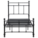 Novak Matte Black 48-inch Metal Twin Open Frame Bed by Coaster at Eve Furniture