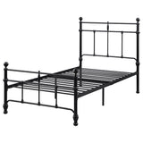Novak Matte Black 48-inch Metal Twin Open Frame Bed by Coaster at Eve Furniture