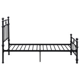 Novak Matte Black 48-inch Metal Twin Open Frame Bed by Coaster at Eve Furniture