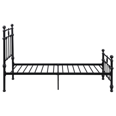 Novak Matte Black 48-inch Metal Twin Open Frame Bed by Coaster at Eve Furniture