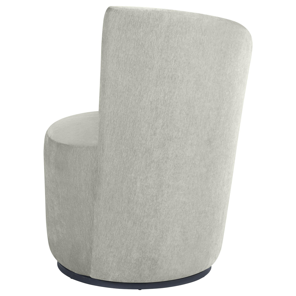 Nueva Dove Grey Upholstered Swivel Chair Curved Backrest by Coaster at Eve Furniture