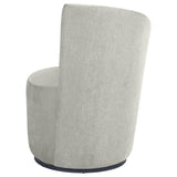 Nueva Dove Grey Upholstered Swivel Chair Curved Backrest by Coaster at Eve Furniture