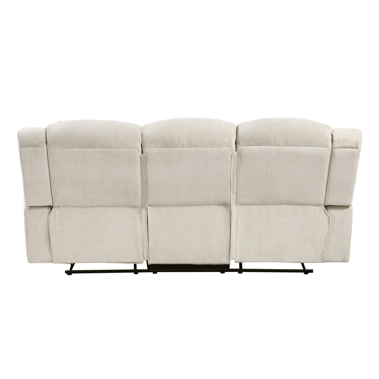Nutmeg Beige Double Reclining Sofa by Homelegance at Eve Furniture