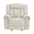 Nutmeg Beige Glider Reclining Chair by Homelegance at Eve Furniture
