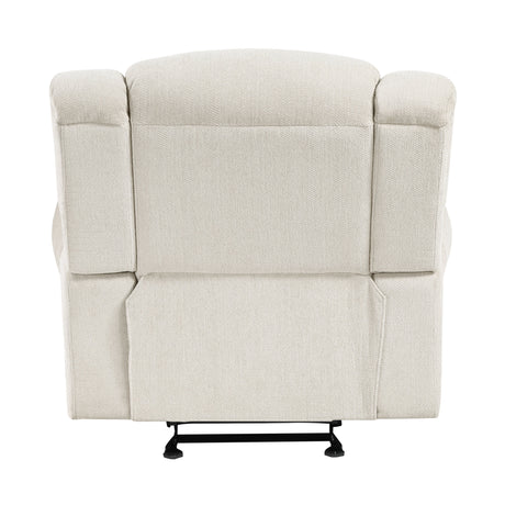 Nutmeg Beige Glider Reclining Chair by Homelegance at Eve Furniture