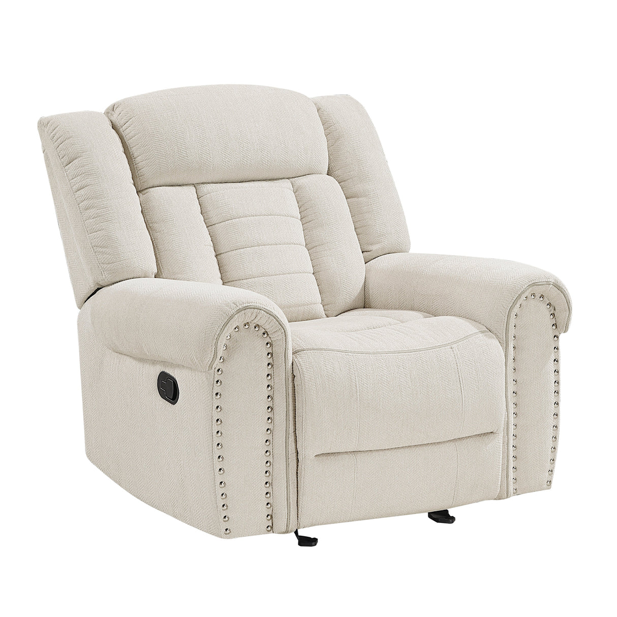 Nutmeg Beige Glider Reclining Chair by Homelegance at Eve Furniture