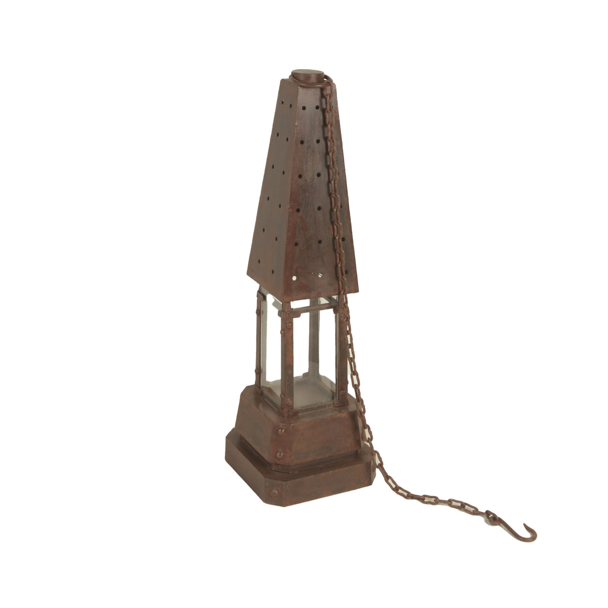 Rustic Iron Lamp Decor