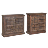 Carved Wood Storage Cabinet with Decorative Doors by Home Trends & Design at Eve Furniture