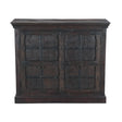 Carved Wood Storage Cabinet with Decorative Doors by Home Trends & Design at Eve Furniture