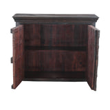 Carved Wood Storage Cabinet with Decorative Doors by Home Trends & Design at Eve Furniture