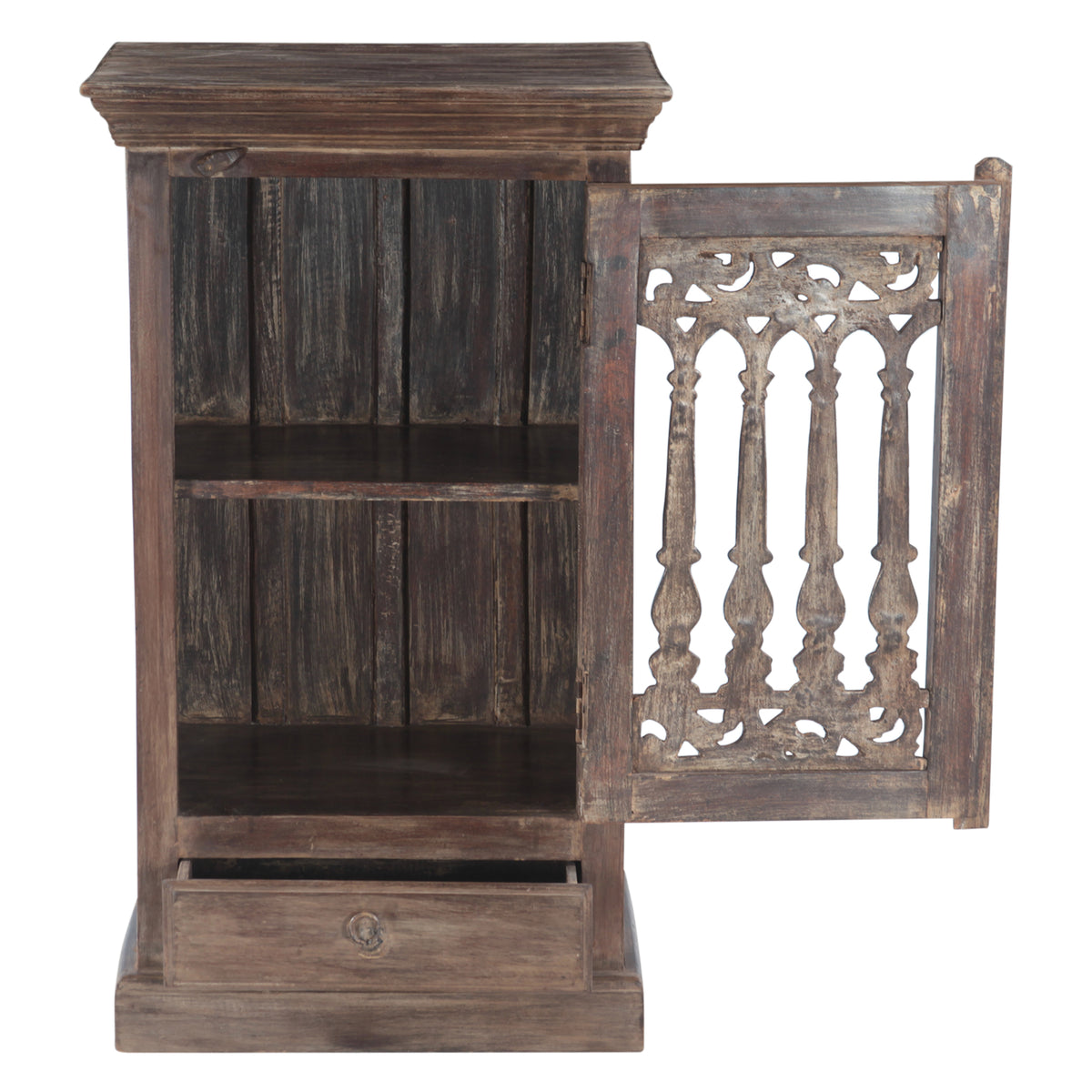 Almirah Cabinet with Cast Iron, One Door and One Drawer
