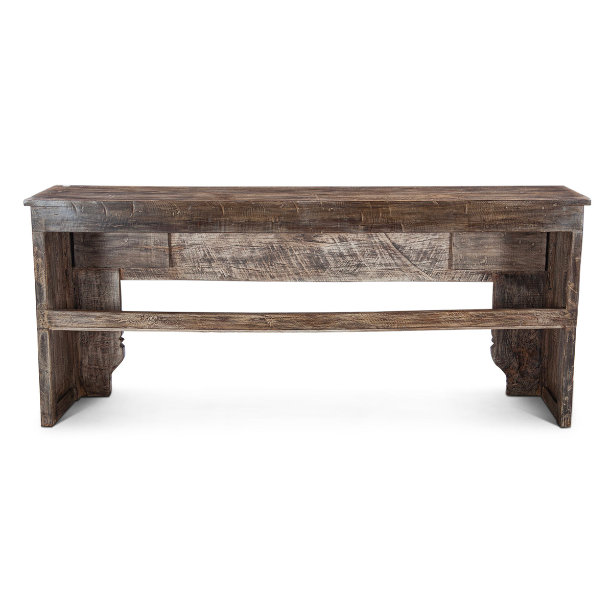 Large Carved Wooden Console Table