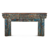 Carved Wooden Door Console Table