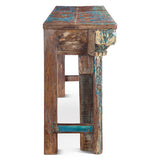 Carved Wooden Door Console Table