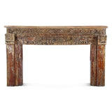 Carved Wooden Door Console Table
