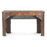 Finely Carved Wood Console Table