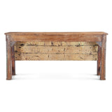 Finely Carved Wood Door Console Table