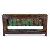 Reclaimed Door Console Table with Bottom Shelf