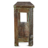 Reclaimed Door Console Table with Bottom Shelf