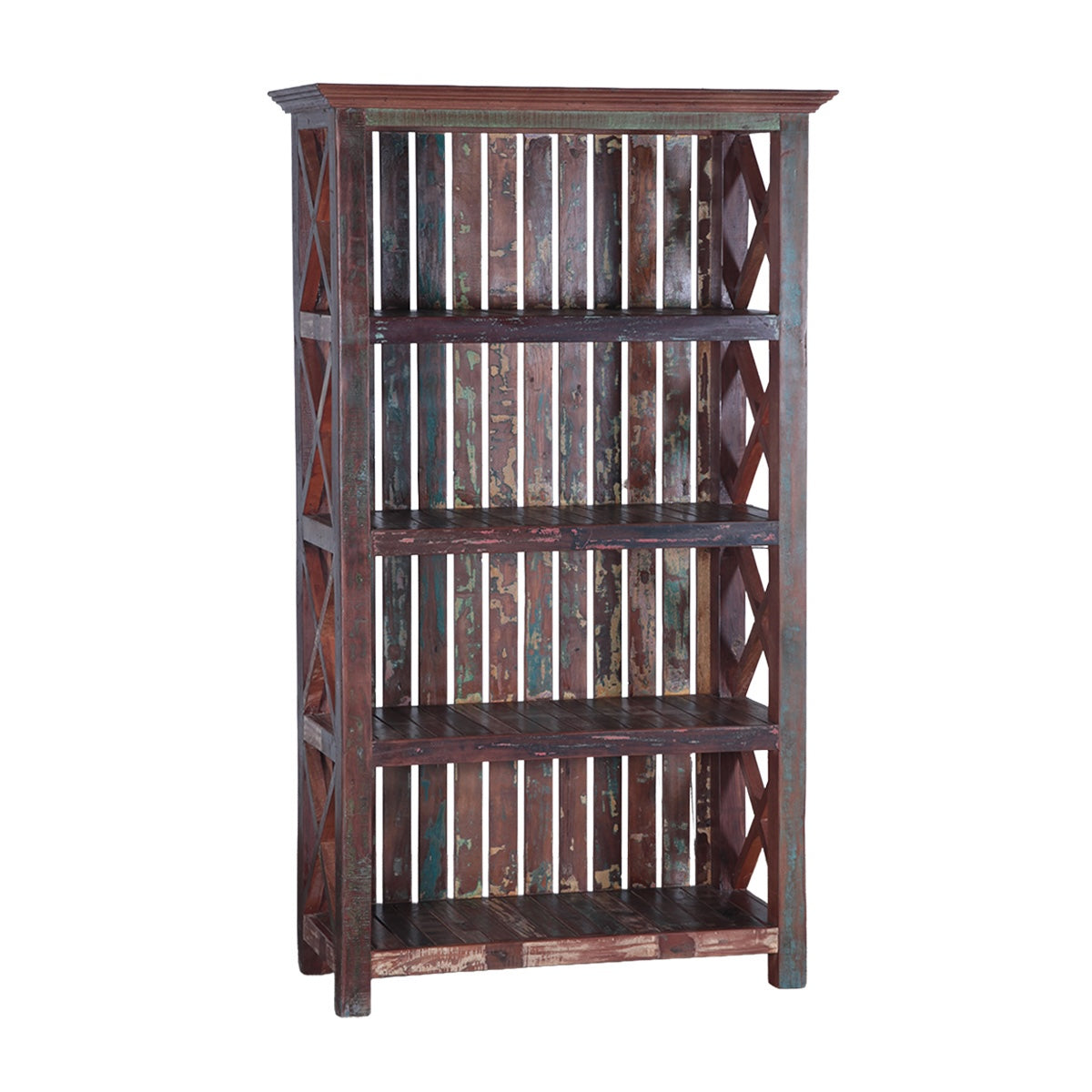 Tall Wooden Book Rack