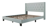 Oak Light Blue Platform Twin Bed by Happy Homes at Eve Furniture