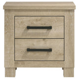 Oakglen Weathered Oak 2-Drawer Nightstand by Coaster at Eve Furniture