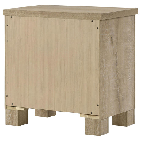 Oakglen Weathered Oak 2-Drawer Nightstand by Coaster at Eve Furniture