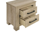 Oakglen Weathered Oak 2-Drawer Nightstand by Coaster at Eve Furniture