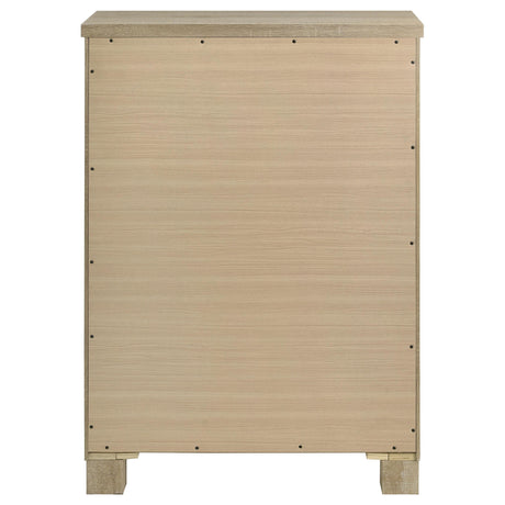 Oakglen Weathered Oak 5-drawer Chest by Coaster at Eve Furniture