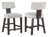 Oakley Charcoal Brown Counter Height Chair, Set of 2 by Steve Silver at Eve Furniture