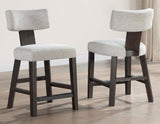 Oakley Charcoal Brown Counter Height Chair, Set of 2 by Steve Silver at Eve Furniture