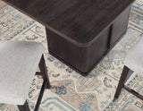 Oakley Charcoal Brown Counter Storage Table by Steve Silver at Eve Furniture