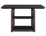 Oakley Charcoal Brown Counter Storage Table by Steve Silver at Eve Furniture
