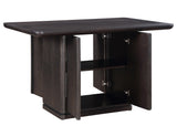 Oakley Charcoal Brown Counter Storage Table by Steve Silver at Eve Furniture