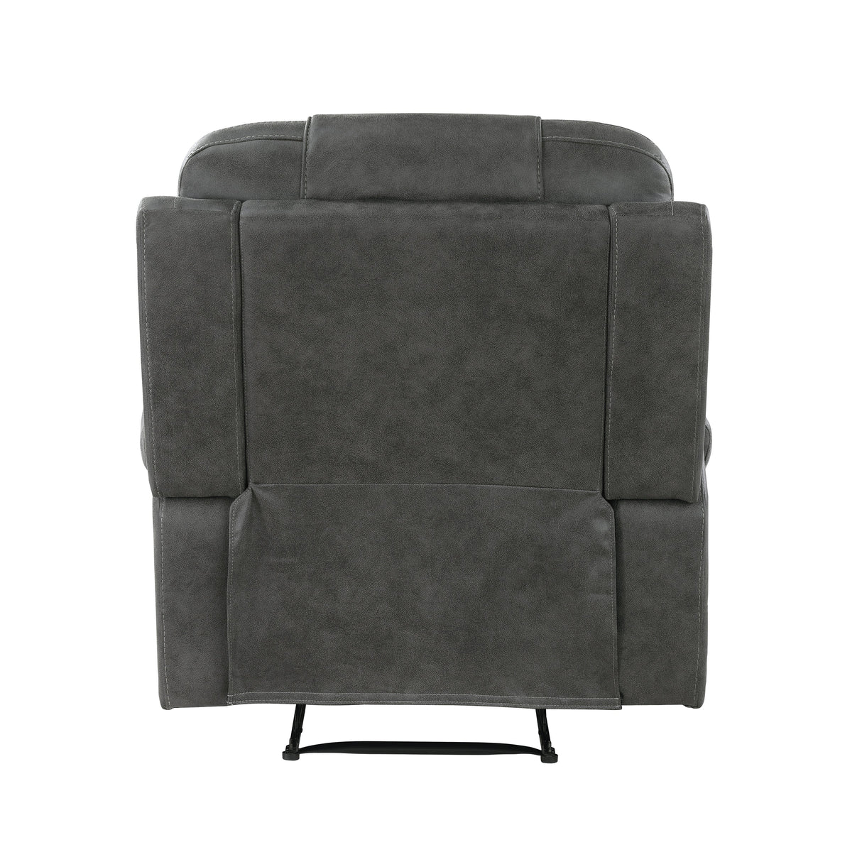 Oberon Dark Gray Reclining Chair by Homelegance at Eve Furniture