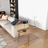 Obni Table Lamp with Black outer and White inner by Ashcroft Imports at Eve Furniture