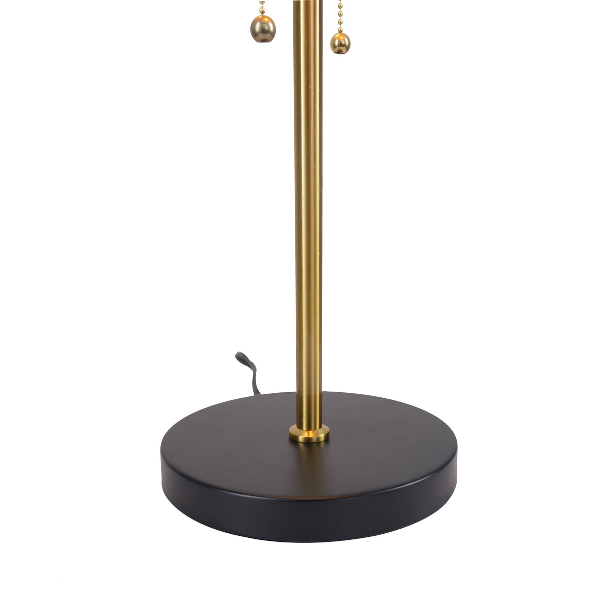 Obni Table Lamp with Black outer and White inner by Ashcroft Imports at Eve Furniture