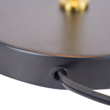 Obni Table Lamp with Black outer and White inner by Ashcroft Imports at Eve Furniture