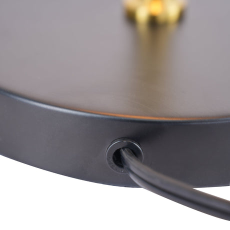 Obni Table Lamp with Black outer and White inner by Ashcroft Imports at Eve Furniture