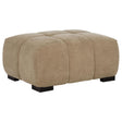 Octavia Camel Upholstered Rectangular Ottoman by Coaster at Eve Furniture