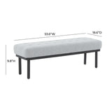 Olivia Boucle Bench by TOV Furniture at Eve Furniture